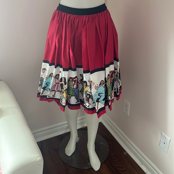 Pinup Couture Love & Rockets skirt, XL - Picture 2 of 8
